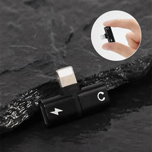 Last inn bildet i Galleri-visningsprogrammet, 2-i-1 hodetelefonadapter for iPhone
