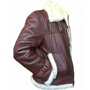 Vintage Leather Bomber Flight Jacket
