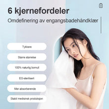 Last inn bildet i Galleri-visningsprogrammet, Engangs badehåndkle i komprimert bomull
