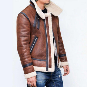 Vintage skinnjakke for menn
