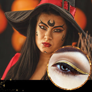 Gjenbrukbare eyeliner og øyenvippeklistremerker (4 par)