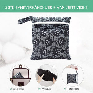 Vaskbare sanitetsbind laget av bambuskull
