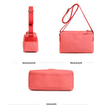 Last inn bildet i Galleri-visningsprogrammet, Dame uformelt flerlags fasjonabel nylon enkel crossbody-veske
