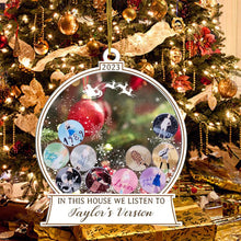 Last inn bildet i Galleri-visningsprogrammet, I dette huset lytter vi til Taylors versjon av Ornament

