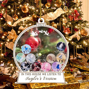 I dette huset lytter vi til Taylors versjon av Ornament