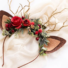 Last inn bildet i Galleri-visningsprogrammet, Reindeer Headband-Christmas Reindeer Antler
