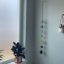 Last inn bildet i Galleri-visningsprogrammet, Raw Crystal 7 Chakra Gemstone Veggdekor
