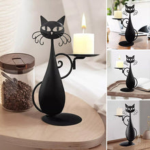 Last inn bildet i Galleri-visningsprogrammet, Black Cat lysestake
