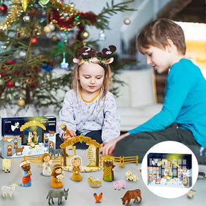 24 dager med julekrybbesett