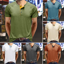 Last inn bildet i Galleri-visningsprogrammet, Henley Collar sommer T-skjorte for menn
