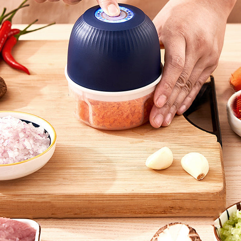 Mini elektrisk hvitløkslager regnbuetre