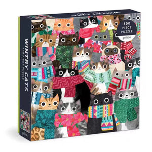 Wintry Cats 500 brikker puslespill