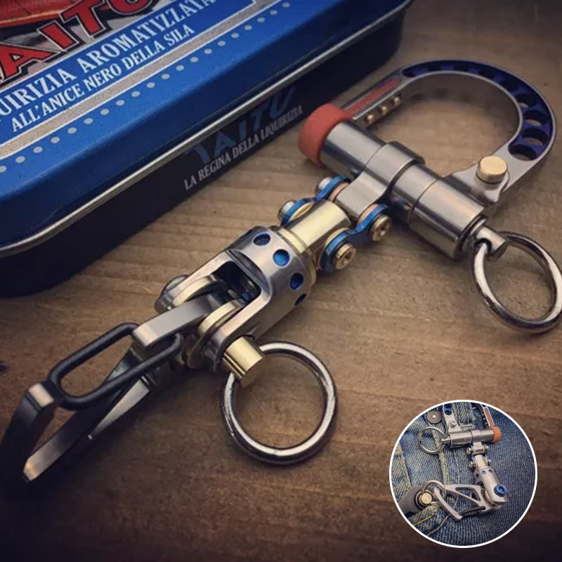 Cyberpunk metall nøkkelring