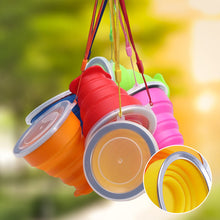 Last inn bildet i Galleri-visningsprogrammet, Saker Silikon Folding Camping Cup med lokk
