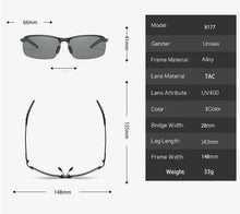 Last inn bildet i Galleri-visningsprogrammet, PHOTOCHROMIC SUNGLASSES WITH POLARIZED LENS
